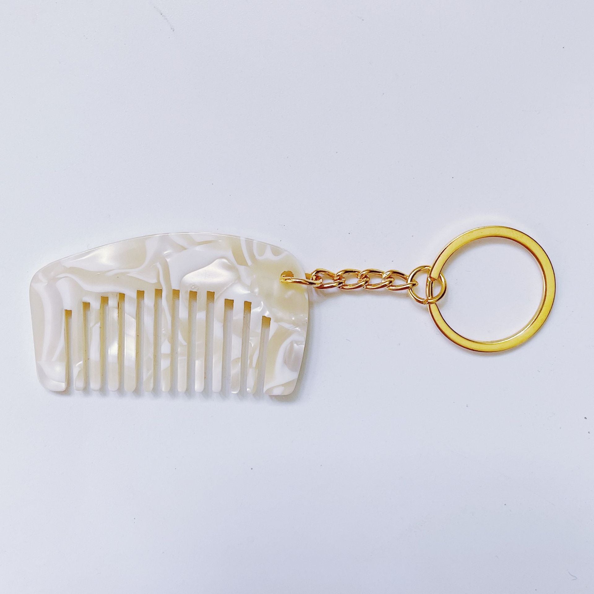 Wholesale Acetate Sheet Mini Comb Keychain